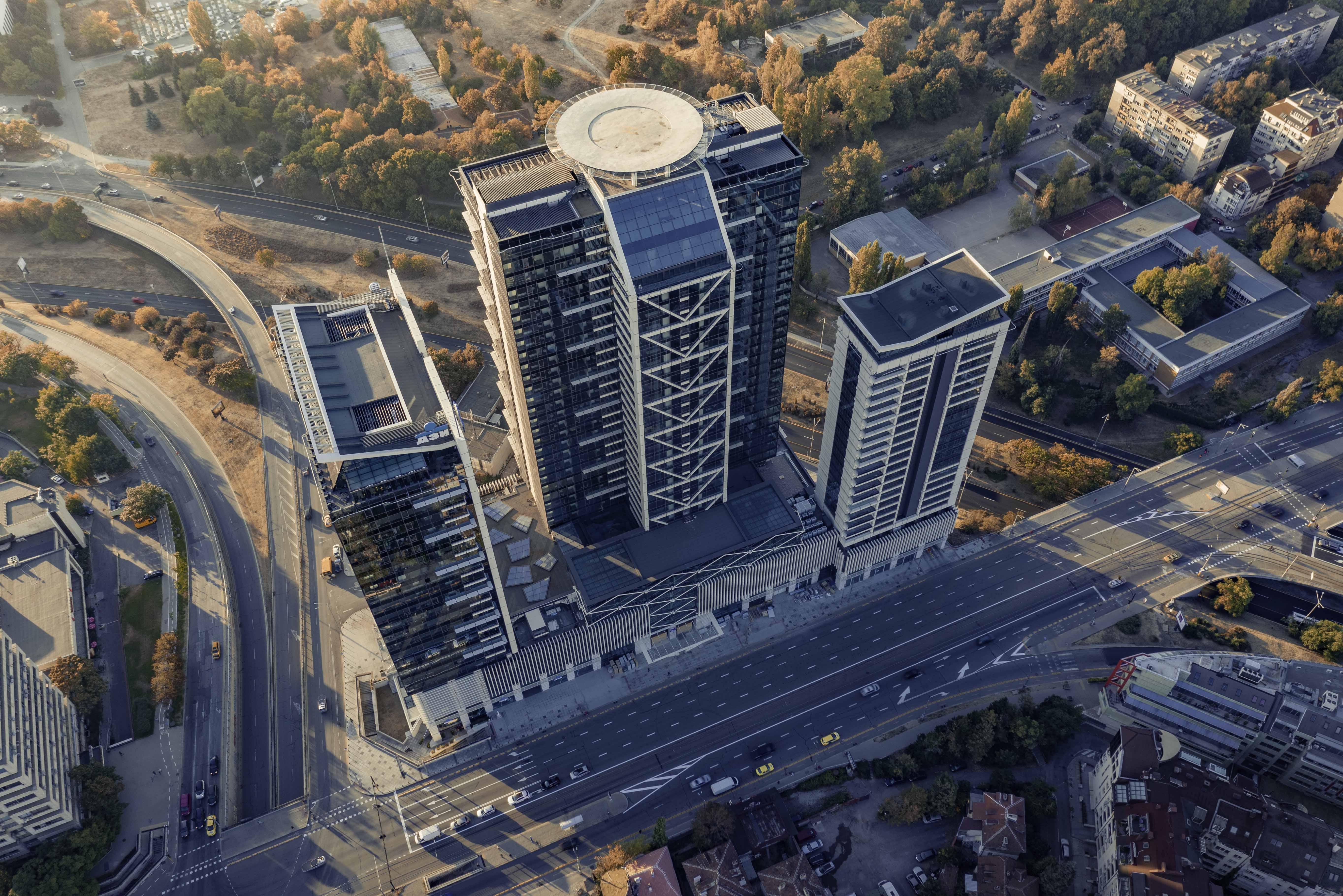 Grand Hotel Millennium Софія Екстер'єр фото Aerial view of the complex